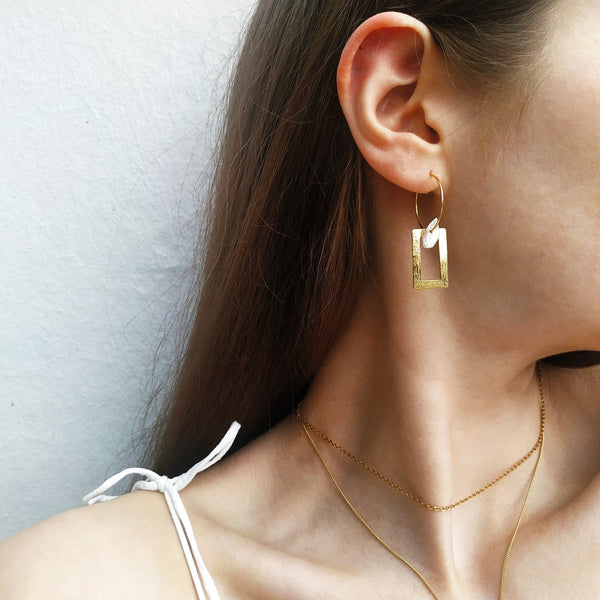 SoulSisters Ohrringe Ohrringe mit Anhänger aus 925 Sterling Silber vergoldet