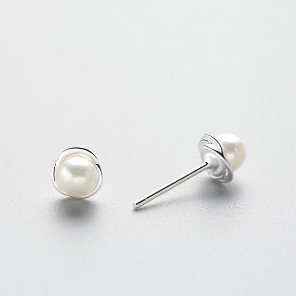 SoulSisters Ohrringe Ohrringe mit Süßwasserzuchtperlen Ohrstecker aus 925 Sterling Silber