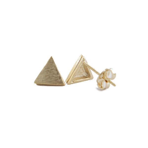 Ohrstecker mini Dreieck versilbert