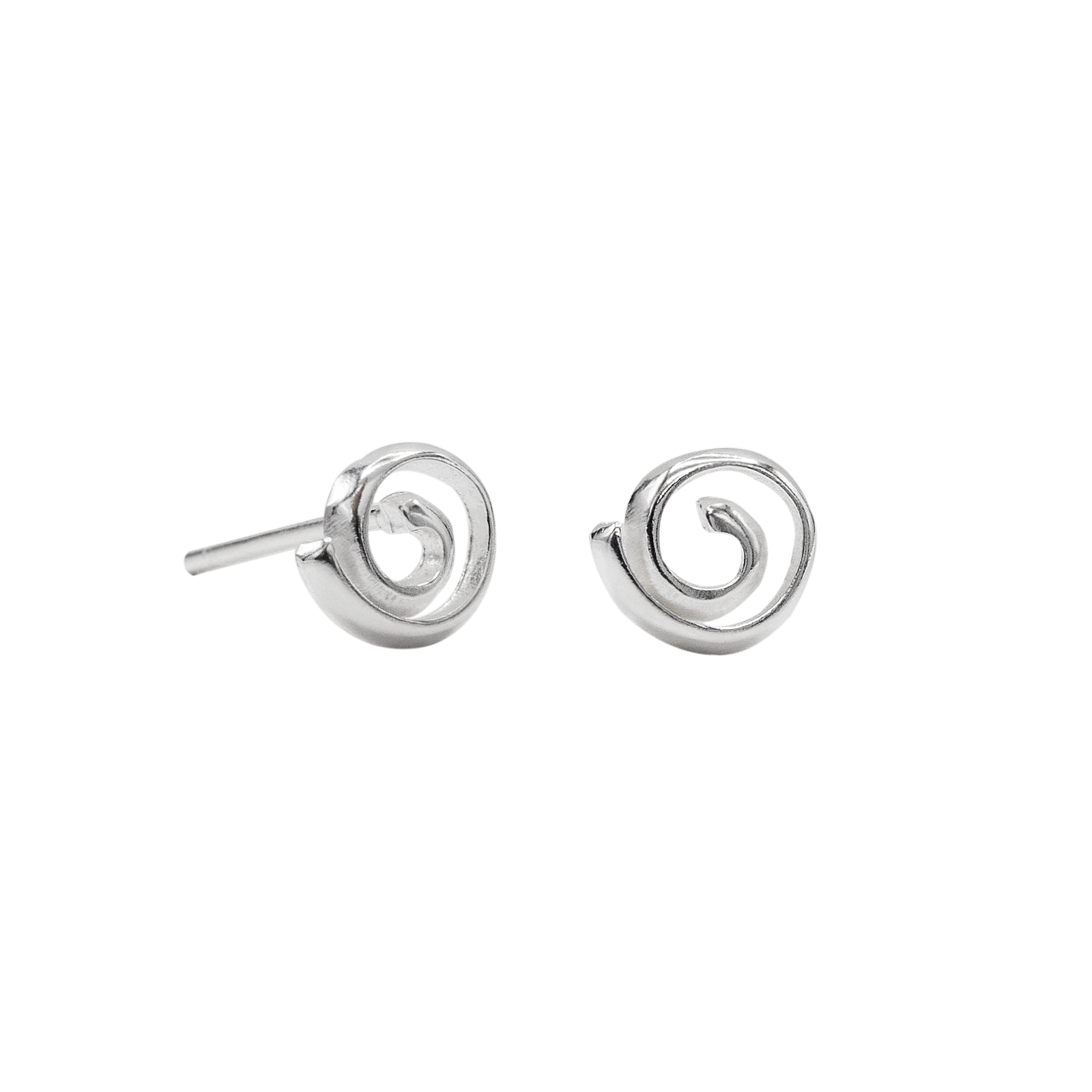 SoulSisters Ohrringe Ohrstecker Spirale Kreis 925 Sterling Silber, Ø 6mm