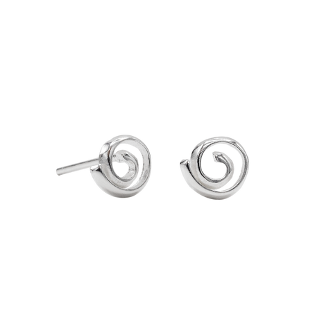 SoulSisters Ohrringe Ohrstecker Spirale Kreis 925 Sterling Silber, Ø 6mm