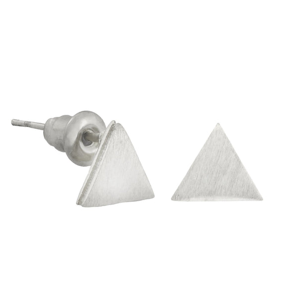 Ohrstecker mini Dreieck versilbert
