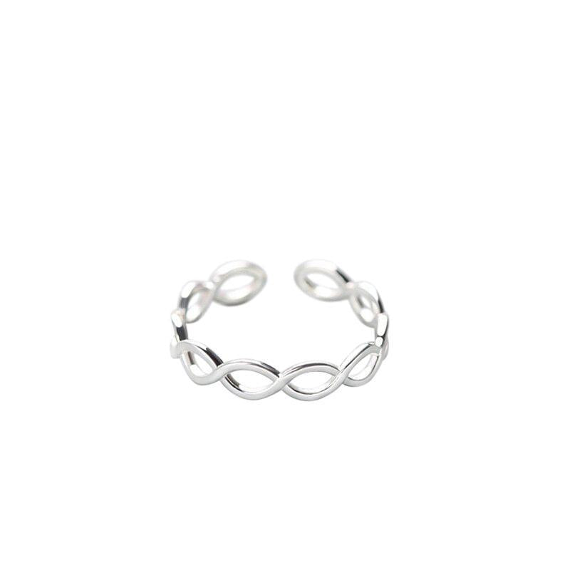 Ring Infinity aus 925 Sterling Silber, verstellbar