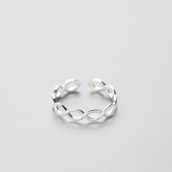 Ring Infinity aus 925 Sterling Silber, verstellbar