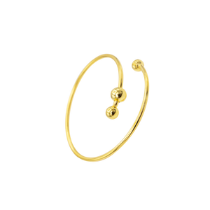 SoulSisters Ring Ring mit Kugel aus 925 Sterling Silber vergoldet, verstellbar