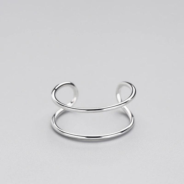 SoulSisters Ring Ring Wickelring aus 925 Sterling Silber, größenverstellbar